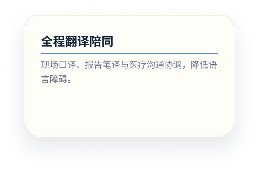全程翻译陪同